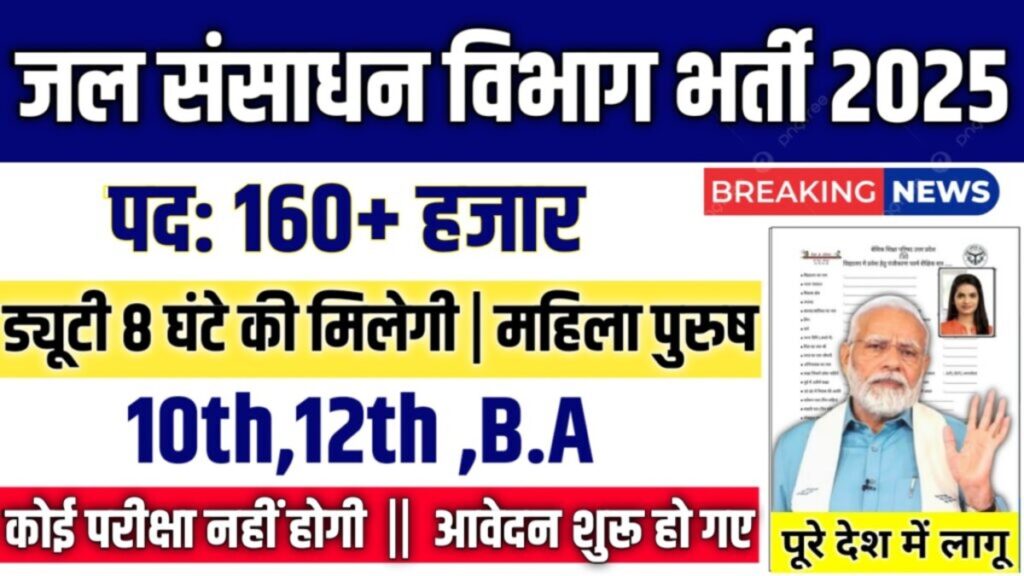 Jal Sansadhan Vibhag Job 